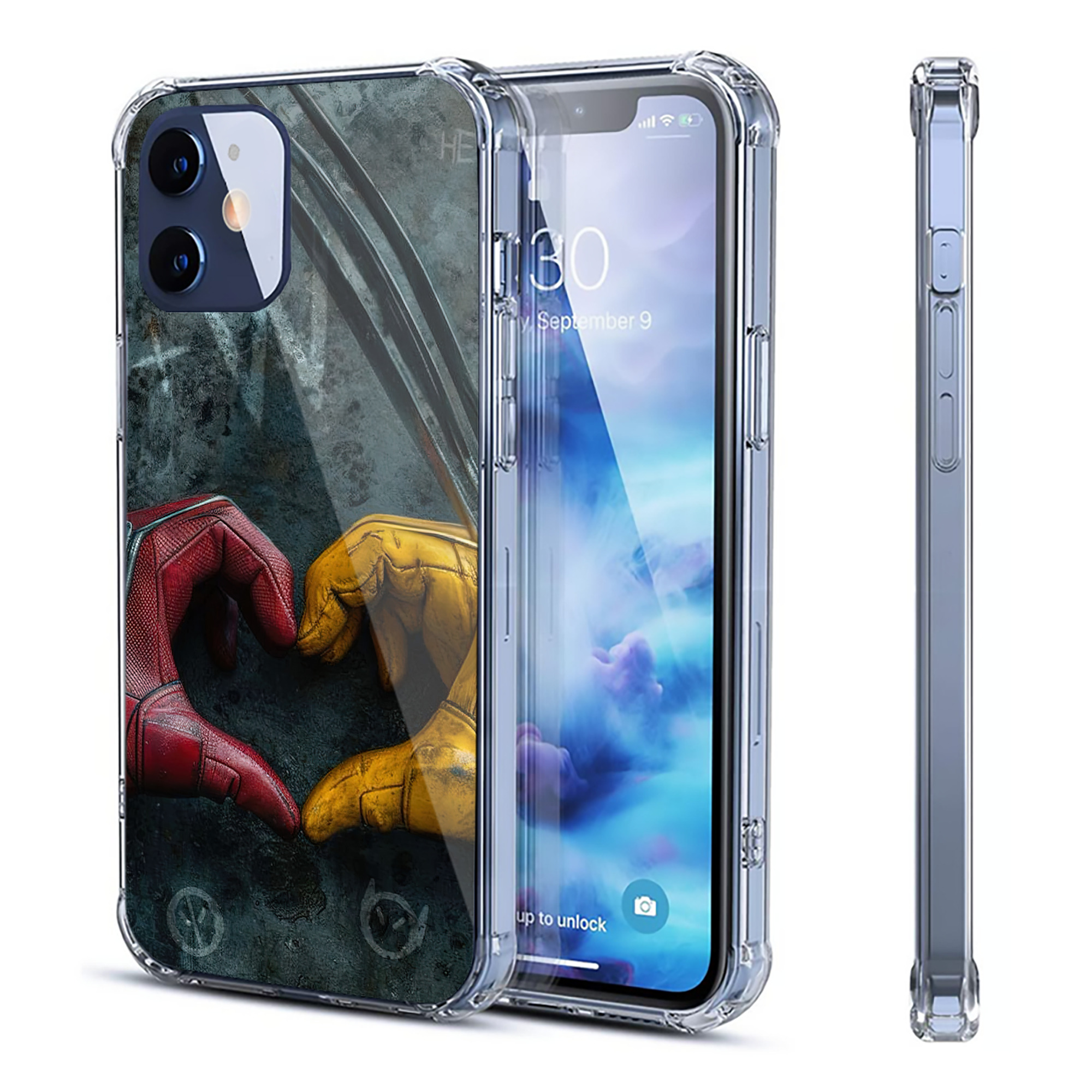 （画像用） Deadpool デッドプール 【iPhone 12シリーズ対応】透明スマホケース（クリアソフトケース）